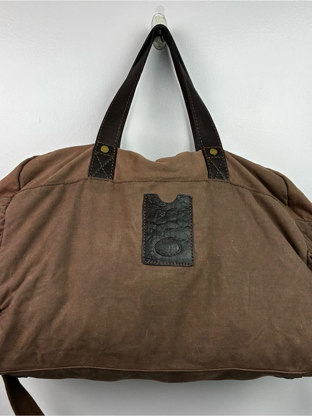Fossil Weekender Bag Duffel - Canvas & Leather